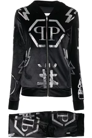 Philipp Plein Chándal con capucha y aplique del logo