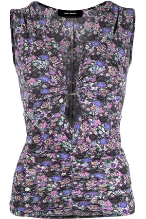 Isabel Marant Top sin mangas con estampado floral