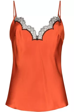Gilda & Pearl Top tipo camisola con ribete de encaje