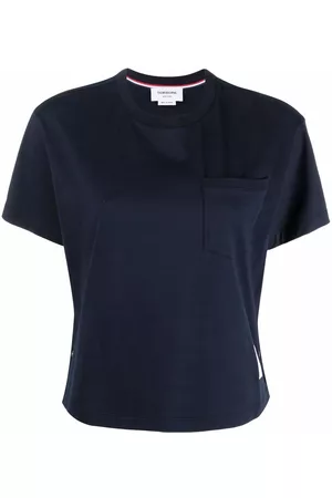Thom Browne Camiseta con distintivo RWB