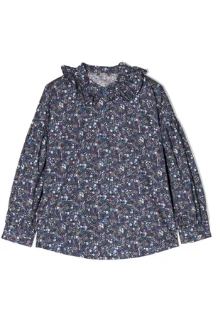 Il gufo Vestido con estampado floral y cuello de volantes