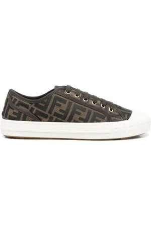 Fendi Zapatillas bajas con logo en jacquard