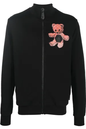 Philipp Plein Sudadera Teddy Bear con cremallera
