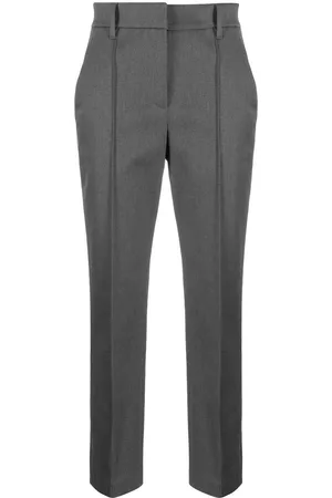Brunello Cucinelli Pantalones capri plisados