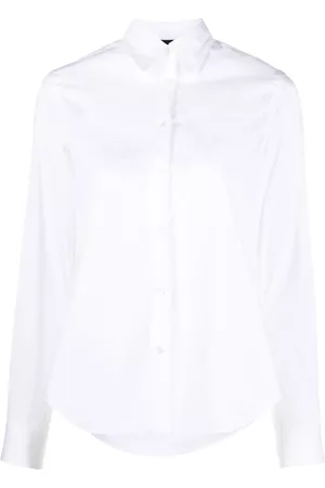 Aspesi Camisa con dobladillo redondeado