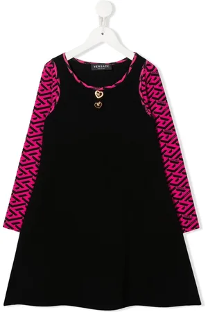 VERSACE Vestido con logo estampado