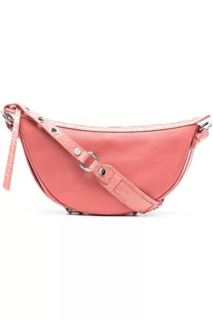 By Far Bolso de hombro Gib con efecto de piel de cocodrilo