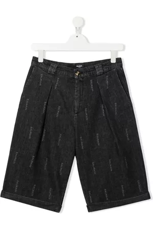 Balmain Pantalones vaqueros cortos con logo