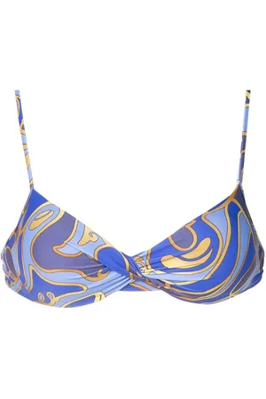 Lygia & Nanny Top de bikini Cassis con motivo abstracto
