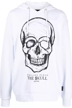 Philipp Plein Sudadera con capucha y calavera estampada