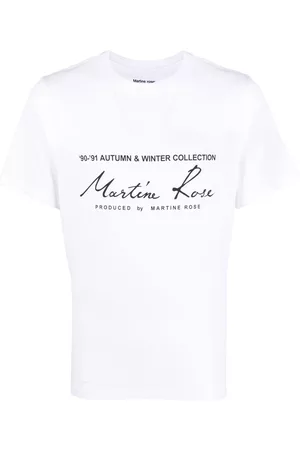 MARTINE ROSE Camiseta con logo estampado