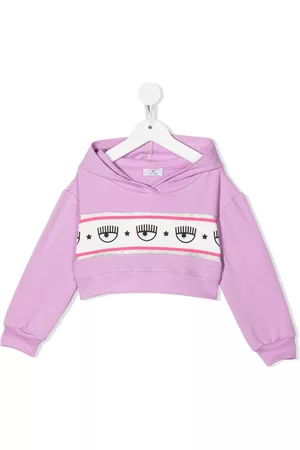 Chiara Ferragni Sudadera corta con capucha y motivo Eye