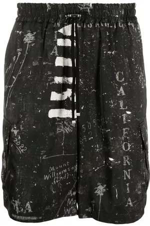 AMIRI Bermudas con motivo abstracto