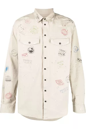 Dsquared2 Camisa con estampado de pintura