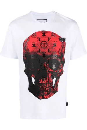 Philipp Plein Camiseta con motivo de calavera y manga corta