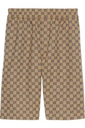 Gucci Monogram-pattern knee-length shorts