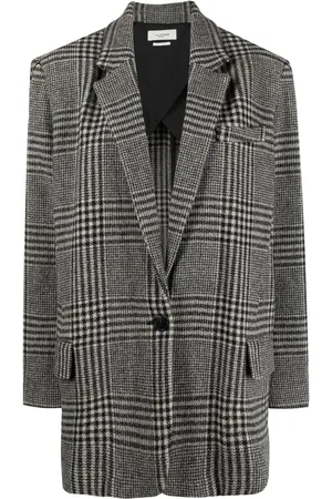 Marant Etoile Abrigo Cikaito oversize a cuadros