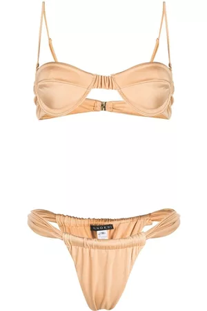 Manokhi Bikini con diseño fruncido