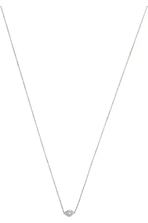 DJULA Collar Eye en oro blanco de 18kt con diamante