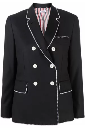 Thom Browne Abrigo deportivo con doble botonadura