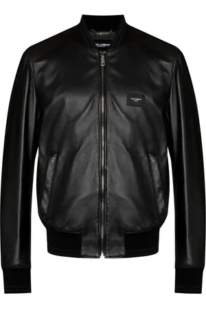 Dolce & Gabbana Chaqueta bomber con placa del logo
