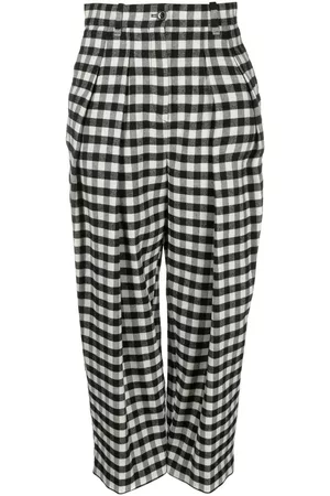 Kenzo Pantalones culotte con motivo ajedrezado