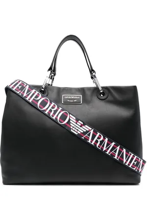Emporio Armani Bolso shopper con placa del logo
