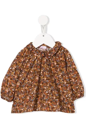 Il gufo Blusa suelta con motivo floral