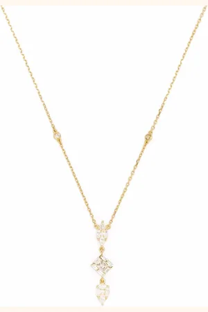 DJULA Collar Delicatesse en oro amarillo de 18 ct con diamantes