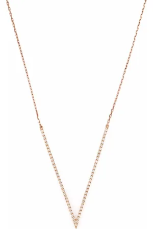 DJULA Collar Big V en oro de 18 ct con diamantes