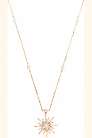 DJULA Collar Soleil en oro de 18 ct con diamantes