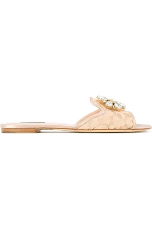 Dolce & Gabbana Sandalias Rainbow Lace con broche