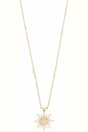 DJULA Collar Soleil en oro amarillo de 18 ct con diamantes