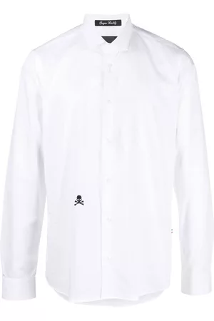 Philipp Plein Camisa con calavera bordada