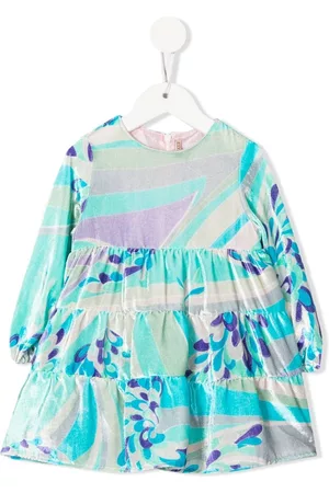 PUCCI Junior Vestido con estampado abstracto