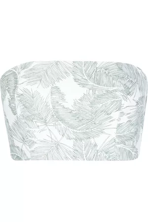 Bambah Top tipo bustier con motivo de palmeras