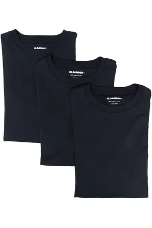 Jil Sander Conjunto de tres camisetas con cuello redondo