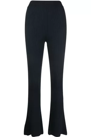 Stella McCartney Pantalones acampanados de canalé
