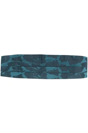 Saint Laurent Cinturón con estampado abstracto 1990