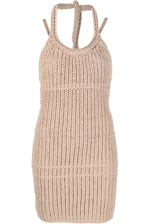 Jacquemus Vestido con cuello halter