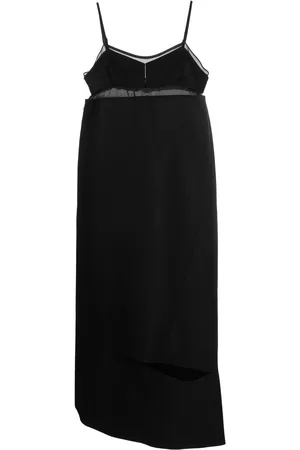 SACAI Vestido asimétrico con aberturas