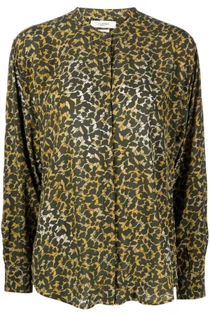 Marant Etoile Camisa Catchell con motivo de hoja