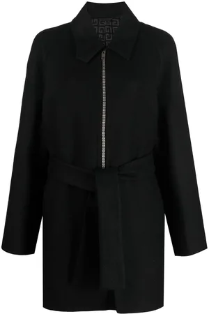 Givenchy Abrigo con cinturón y cremallera 4G