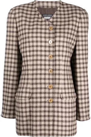 Giorgio Armani Blazer con motivo de pied de poule 1980