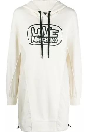 Moschino Vestido con capucha y logo