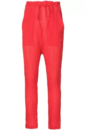 AMIR SLAMA Pantalones con efecto arrugado