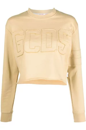 GCDS Sudadera corta con logo estampado