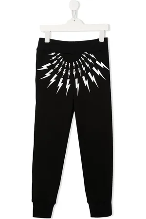Neil Barrett Pantalones de chándal con estampado Thunderbolt