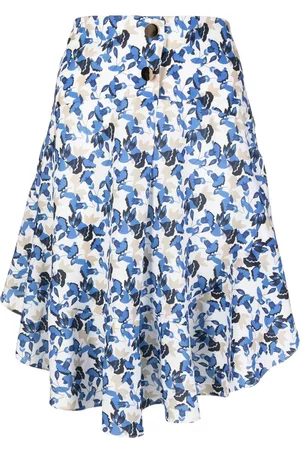 Bambah Falda asimétrica con motivo floral