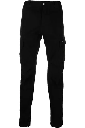 C.P. Company Pantalones cargo ajustados con parche del logo